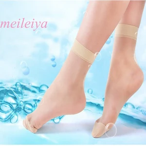 Носки женские MEILEIYA 10 парупак., бархатные, модные, высококачественные, тонкие шелковые, прозрачные, до щиколотки, летние