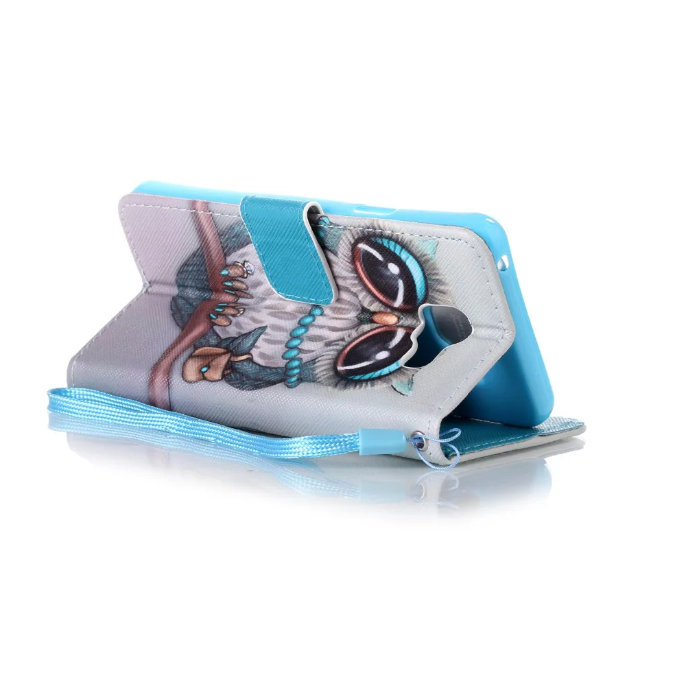 Мультфильм большой Средства ухода для век Сова кожа флип Стенд держатель кошелек