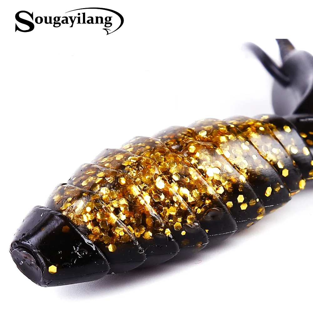 Sougayilang 6 шт./лот силиконовая приманка для ловли форели и окуня 12 см 14 г|lure silicone|easy