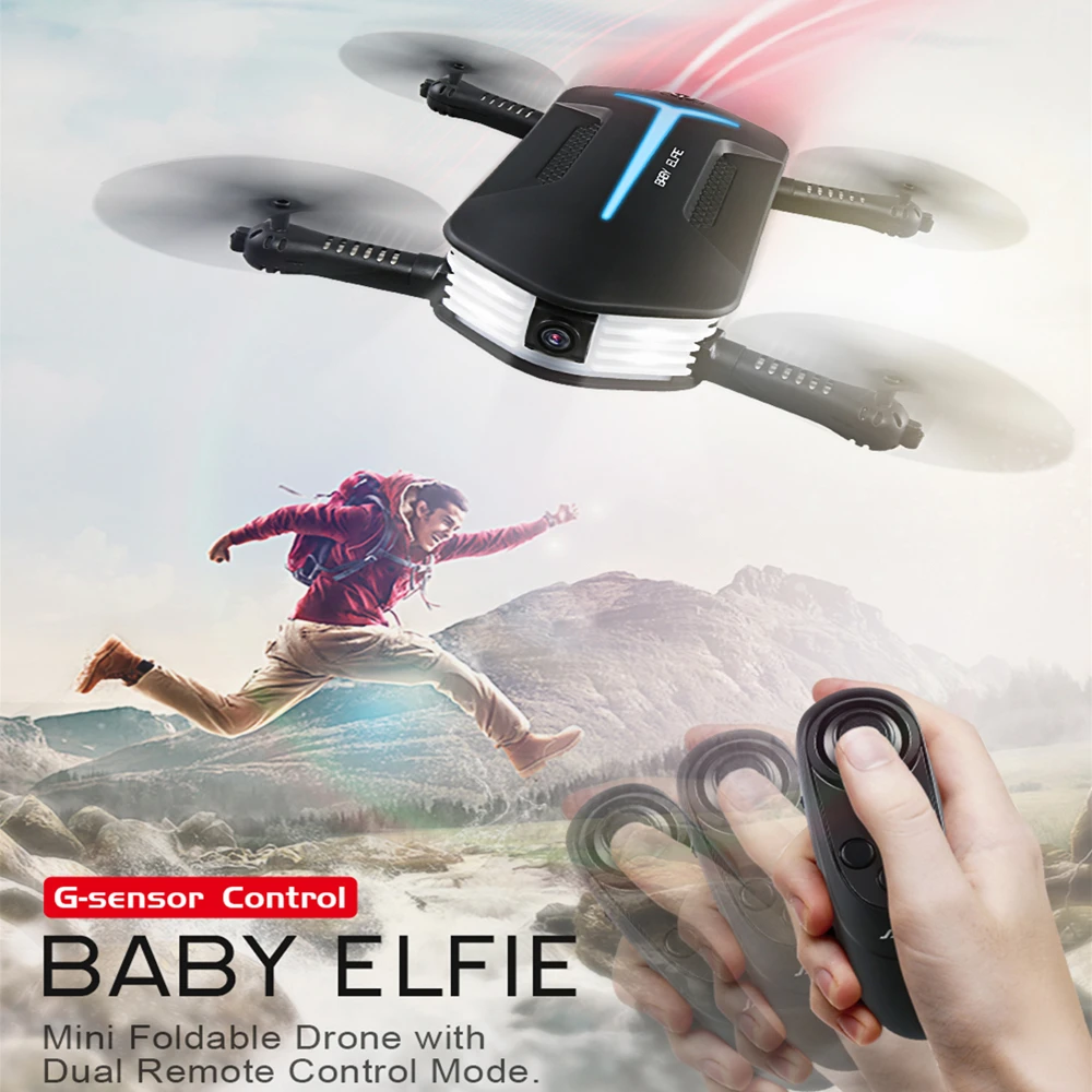 JJRC H37 мини Дрон с камерой Elfie RC Квадрокоптер для селфи режимом красоты FPV камера 720P