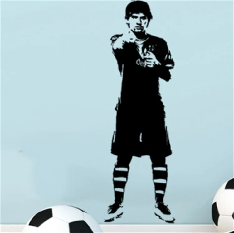 

DIY Gift lionel messi barcelona Soccer Wall Sticker Football Player Poster Decal Decor Sports sticker Free Shipping