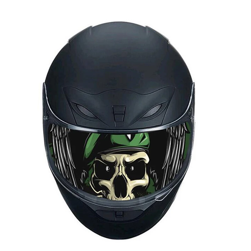 Съемный гоночный шлем объектив козырек крутая аппликация персональная пленка