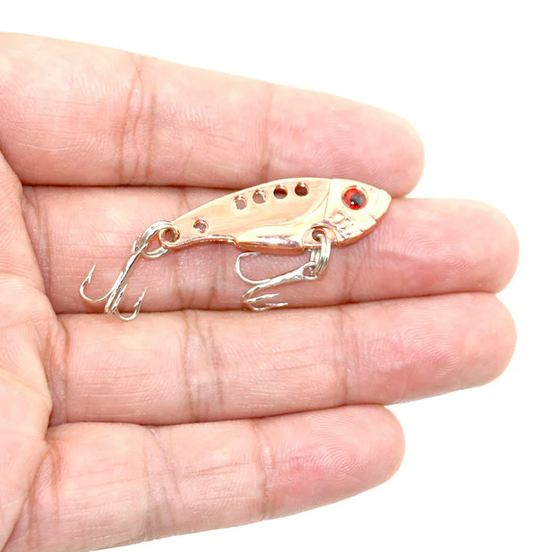

Metal VIB Reflective Fishing False Lure 3.5cm Bionic Sequin Hard Bait 3D Glasses Tackle Fish Wobbler Hard Bait BHD2