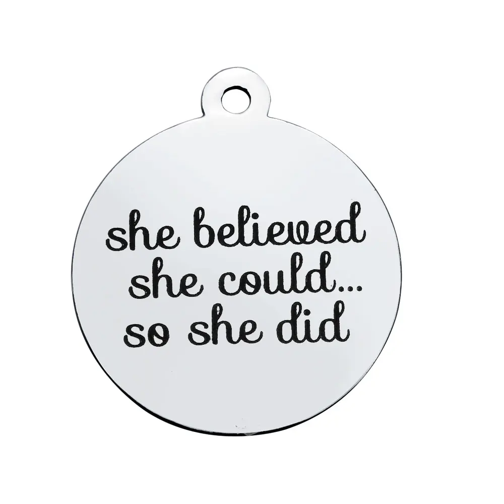 30 шт. подвеска из нержавеющей стали 20 х2 5 мм|charm pendant|inspirational charmspendant charms |