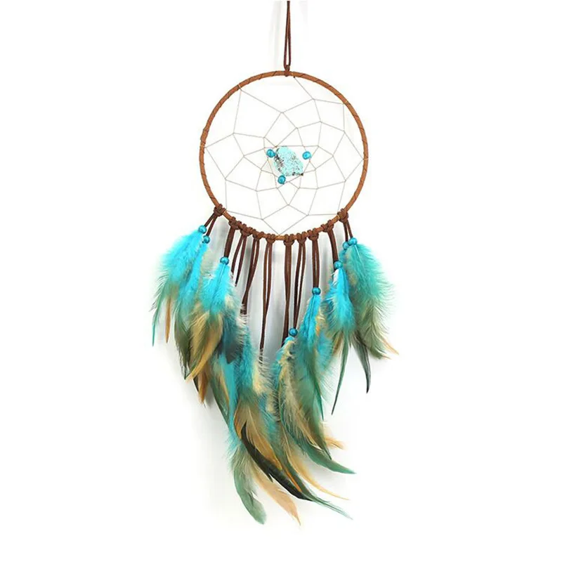 Dreamcatcher Handmade Wind Chimes Hanging Pendant Feather Indian Dream Catcher Wall Art Hangings Car Home Decorations Crafts | Дом и сад