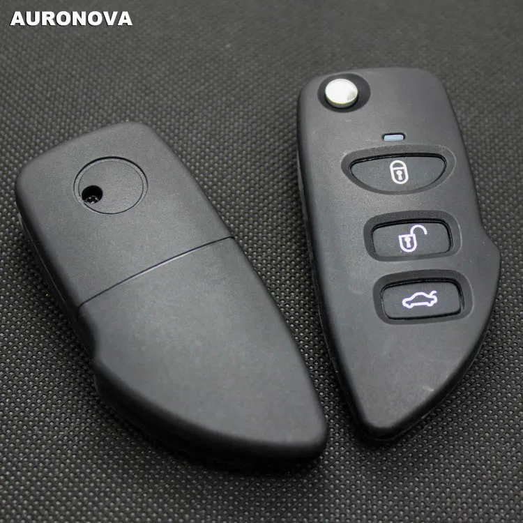 AURONOVA новый обновленный Складной Корпус ключа для Hyundai Sonata EF 3 кнопки чехол