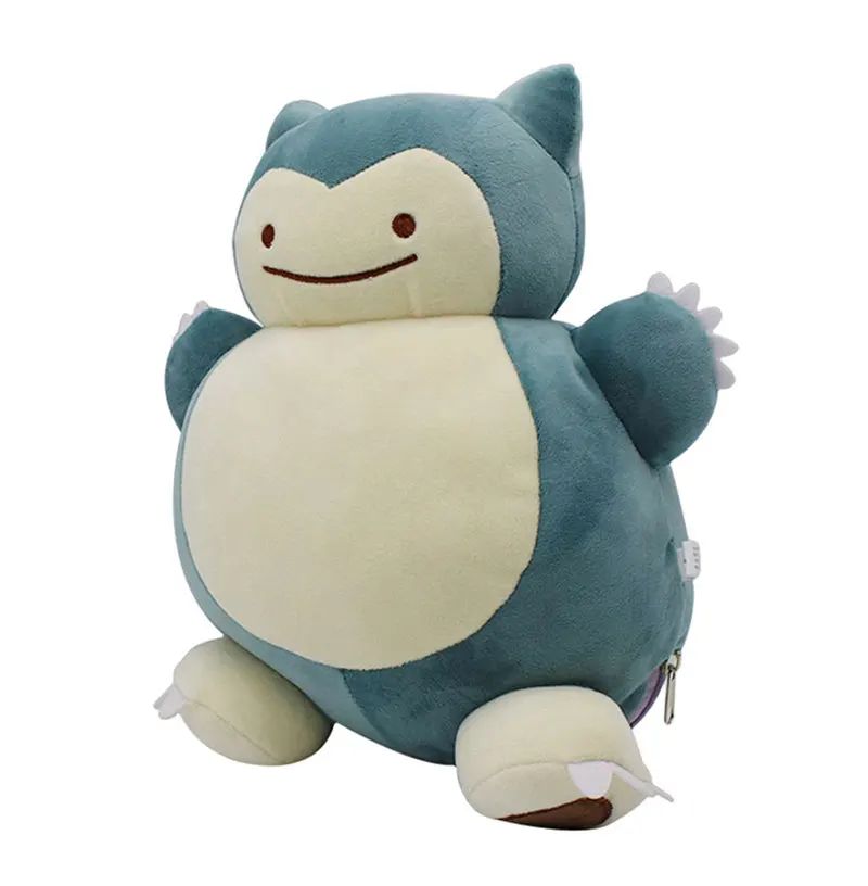 [Забавные] 30 см Дитто Metamon Snorlax наизнанку подушка мультфильм кавайная плюшевая