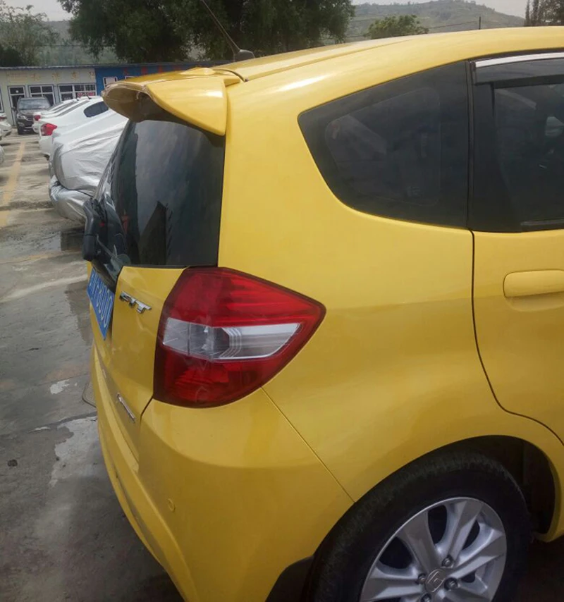 Спойлер для Honda Jazz Fit высококачественный спойлер из АБС-материала заднего крыла