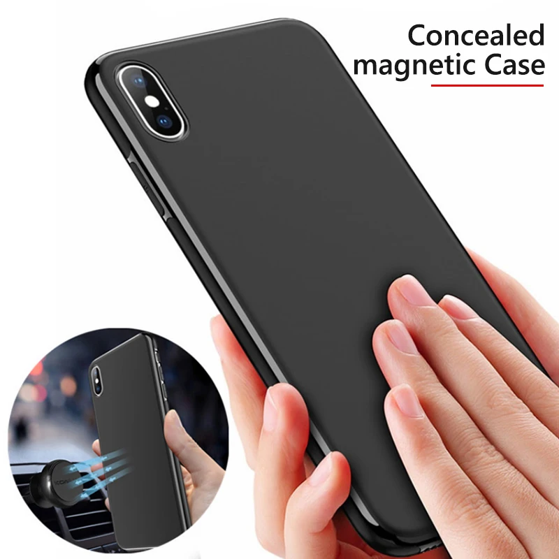 !ACCEZZ Magnetic Soft TPU Ultra Thin Full Protective Back Cover Case For Apple iPhone X/XS/XR/XS MAX Matte Fundas Shell Coque |