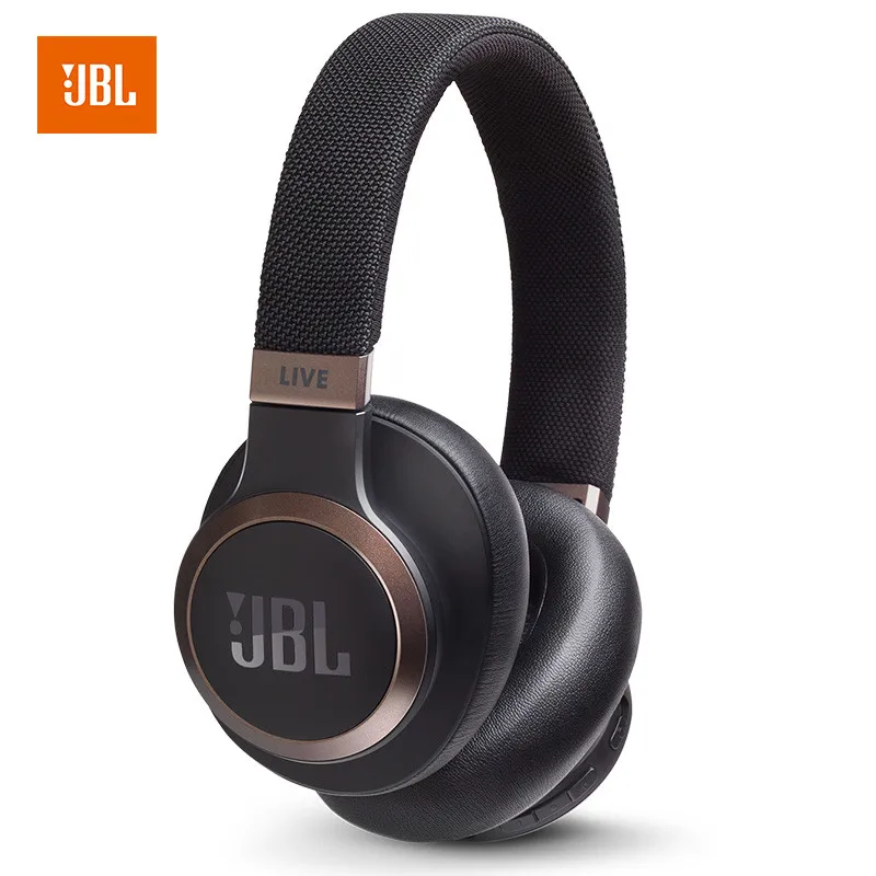 Черный JBL LIVE 650BTNC Bluetooth наушники аудио шумоподавление AI умный голос беспроводные наушники сотовый телефон динамическая игровая гарнитура - Цвет: Черный