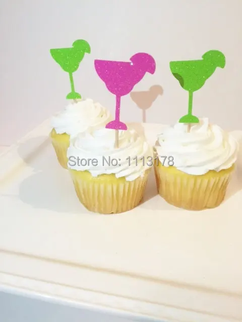 

Margarita Glitter Cupcake Toppers Bridal Shower Cupcake toppers, Wedding Cupcake toppers wedding Engagement