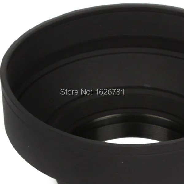 Чехол Venes для камеры Canon Nikon Pentax 77 мм 3 стадии складной в 1 Резиновая бленда