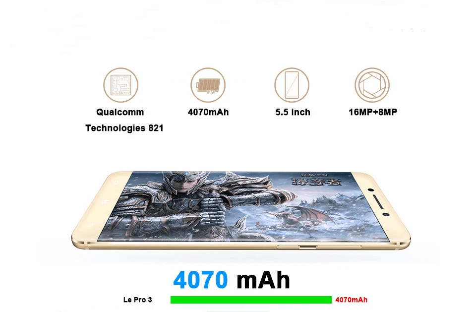 Letv Le 3 Pro LeEco Le Pro 3X720 Snapdragon 821 5," Dual SIM 4G LTE мобильный телефон 6G ram 64G rom 4070mAh NFC