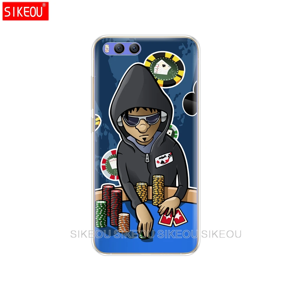 Силиконовый чехол для Xiaomi Mi 8 8SE A1 A2 5 5S 5X6 Mi5 MI6 NOTE 3 MAX Mix 2 2S gambler Poker art|Бамперы| |