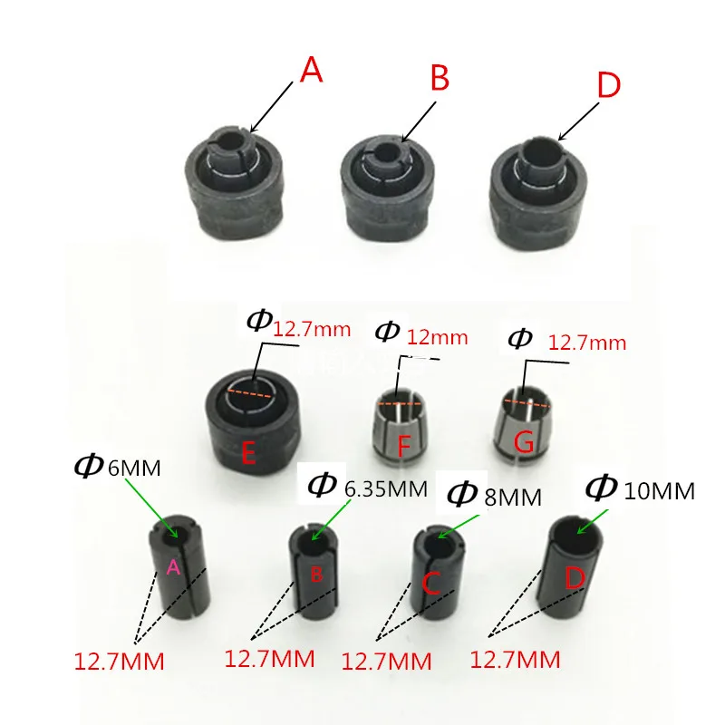 Замена цанг маршрутизатора для Bosch 1617EVS 1604A 1606A 1613 1613EVS 1618 1617 1618EVS B1350 B1450 16171 16181|for