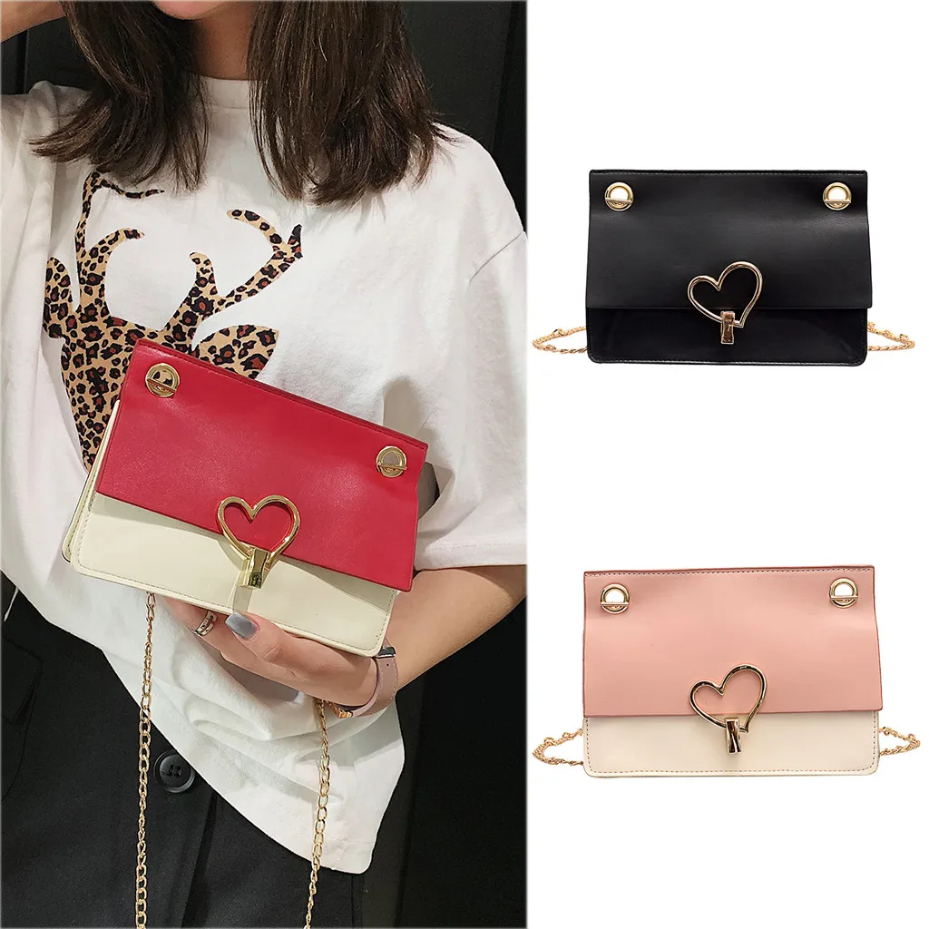 

Women Bags Love Lock Buckle Messenger Simple Fashion Small Square torebki damskie sac a main femme de marque soldes woman bag