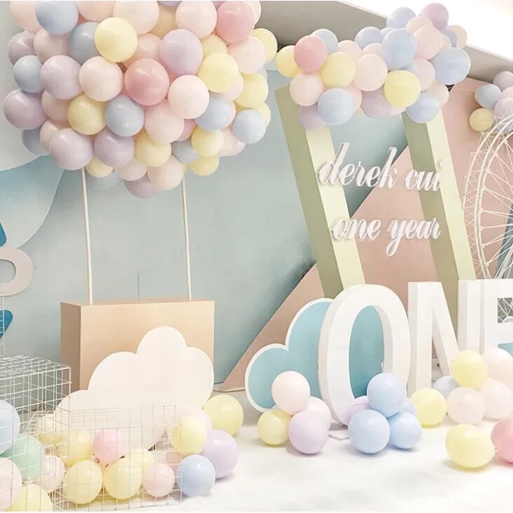

10/36 inch Pastel Candy Balloons Wedding Party Round Helium Macaron Balloon Arch Decoration