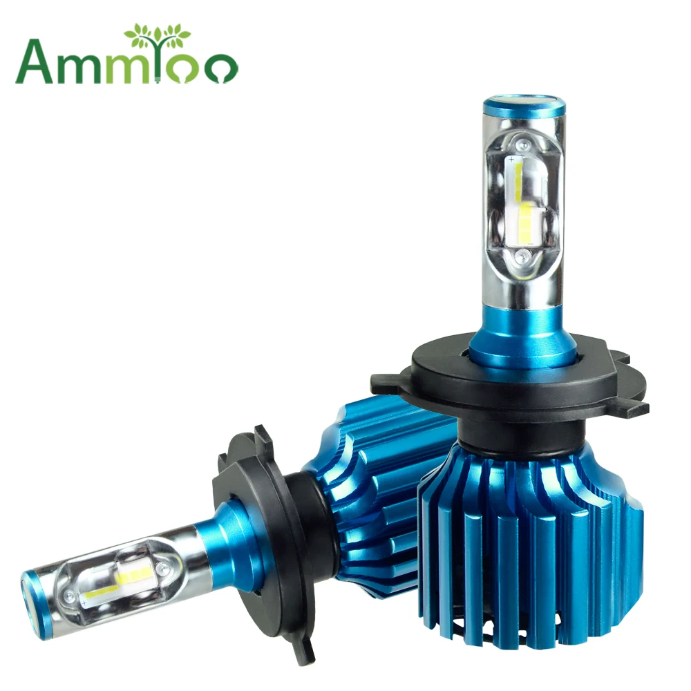 Автомобильная светодиодная лампа AmmToo H7 H4 светодиодный H15 H8 H9 H11 9005 HB3 9006 HB4 9012 72 Вт