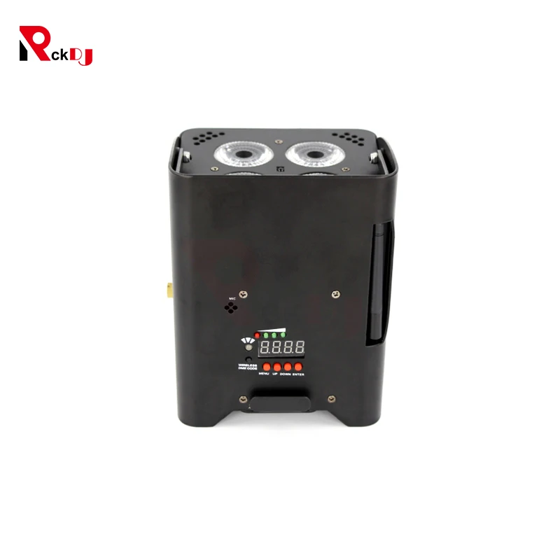 1pcs 4x18w RGBWA+UV 6in 1 LED Uplight Battery Wireless DMX &amp IR Remote Disco Light for Wedding and Stage | Освещение