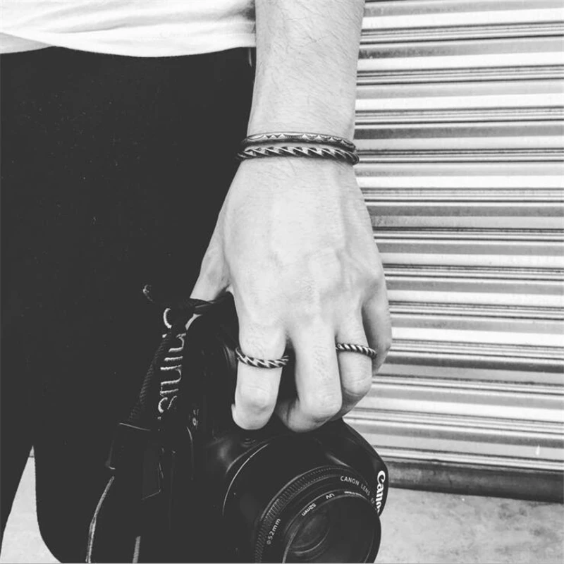 Простое модное мужское индийское украшение браслет из нержавеющей стали 316L