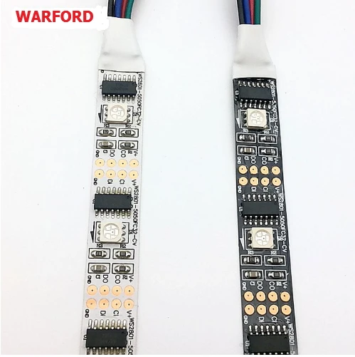 DC5V 5 м/рулон ws2801 индивидуально адресуемых 32led/М 5050 цветных (RGB) светодиодных лент 12
