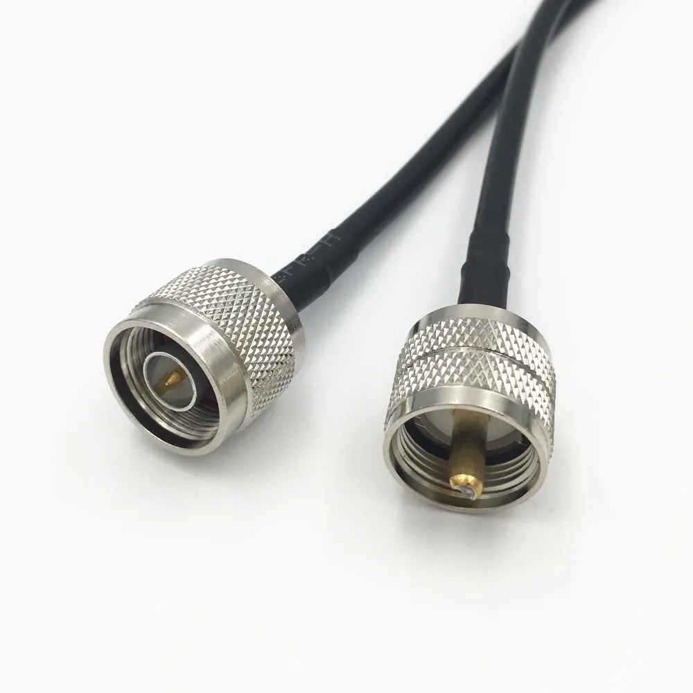 10Pcs RG58 / LMR195 RF Cable N Type Male Jack to UHF Plug Coaxial Pigtail Wire Connector 15CM 20CM 30CM 50CM 1M 2M 3M | Обустройство