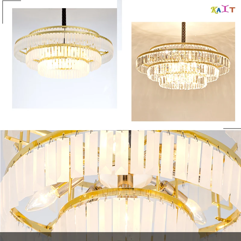 

Modern Crystal Chandelier Living Room GOLD lustres de cristal Decoration LED chandeliers ceiling