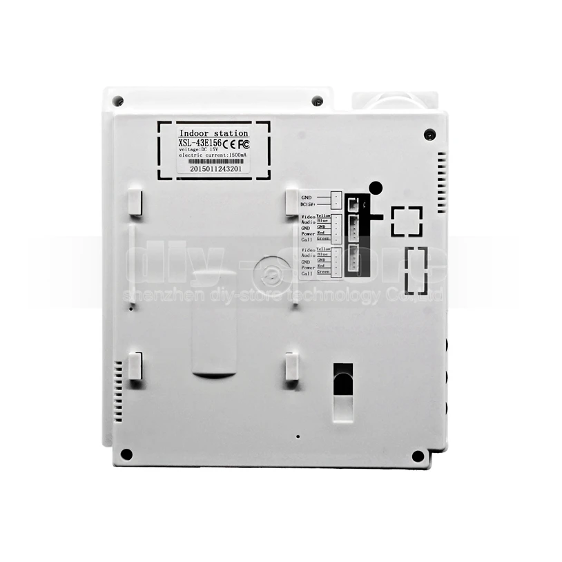 DIYSECUR 4.3" HD Monitor Apartment Video Door Phone Intercom Doorbell 700 TVLine IR Camera Touch Key for 12 Families | Безопасность