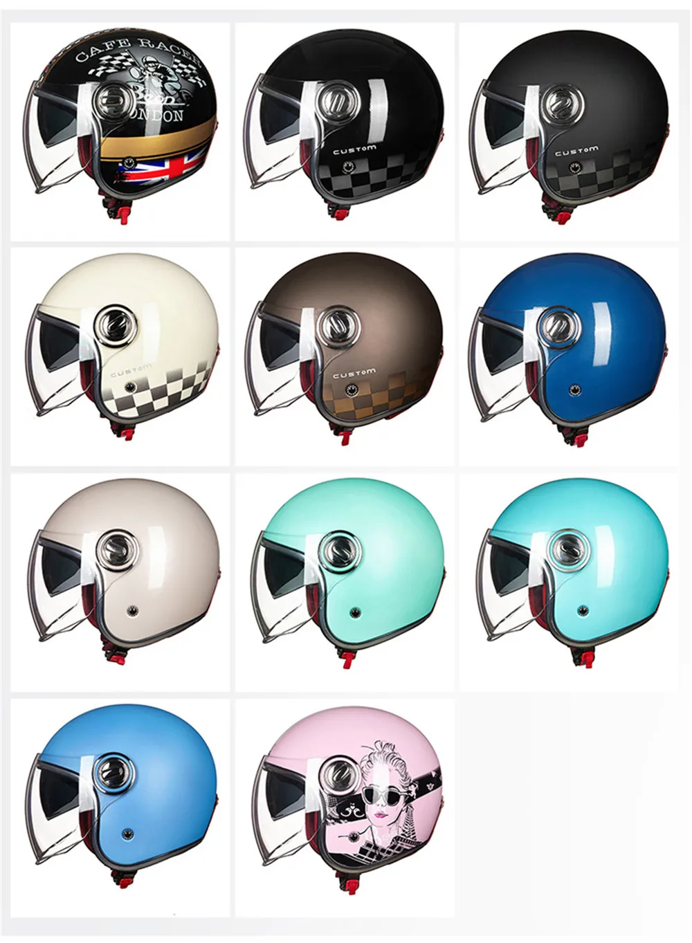 BEON мотоциклетный шлем скутер с открытым лицом Casco Capacete шлем мото каск шлемы для руля Caschi Motociclista двойной козырек