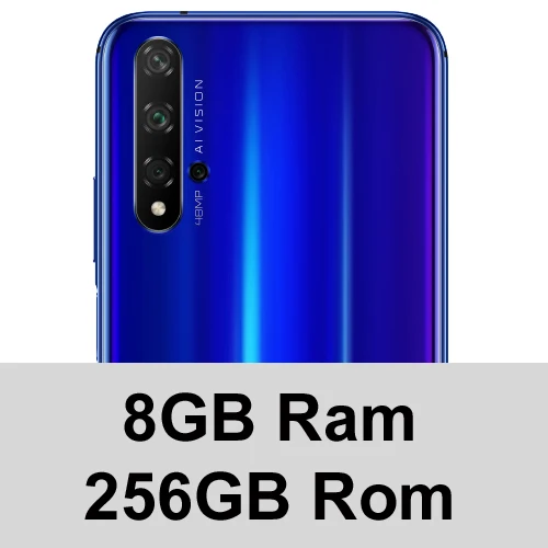 8GB 256GB Blue Honor 20 смартфон 8 ГБ ОЗУ 256 Гб ПЗУ мобильный телефон honor мобильный телефон 48MP четыре объектива камера 6,26 дюймов 3750 мАч супер зарядка - Цвет: 8GB 256GB Blue