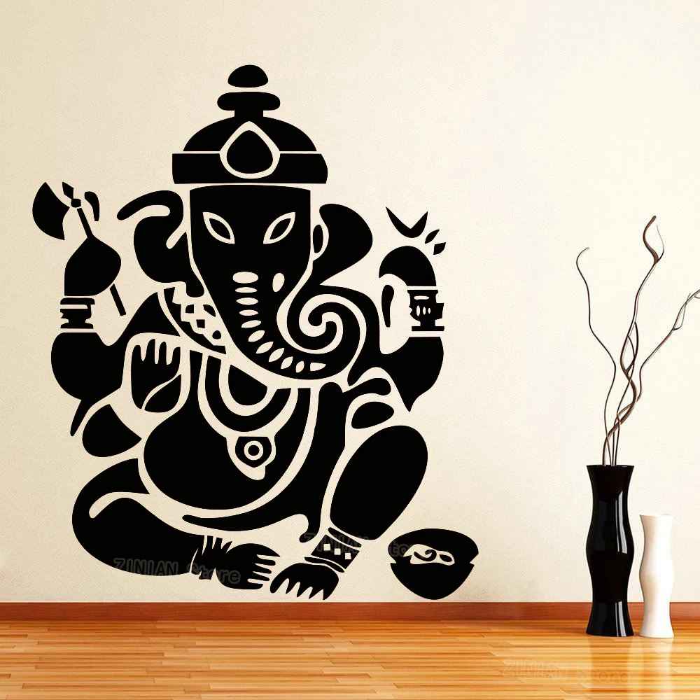 Виниловые настенные наклейки Ganesha для детской комнаты Постер Будды съемные