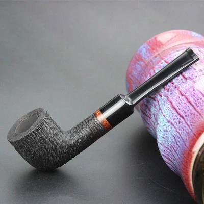 pipe 4 Деревянные трубы курительные аксессуары для трубок Briar дерево изогнутый тип трубы Резьба Трубы мужчины подарок дымовой фильтр для табачных сигарет держатель - Цвет: pipe 4