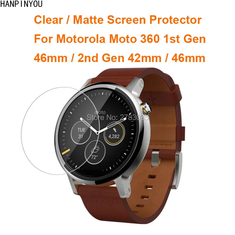 Для Motorola Moto 360 1st Gen 2nd 42 мм/46 мм прозрачная глянцевая/Антибликовая матовая защитная