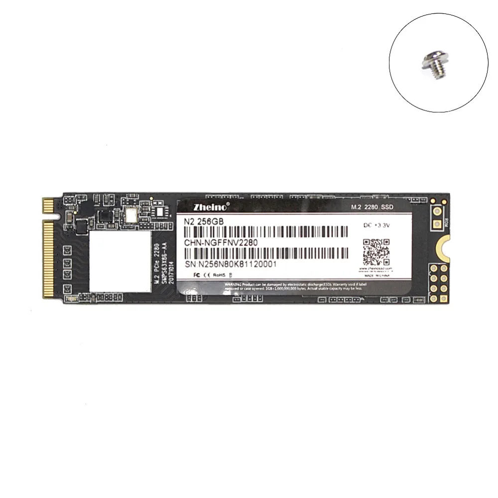 Zheino M.2 2280 256GB SSD NGFF SSD pcie Внутренний твердотельный диск для ПК ноутбука Настольный сервер