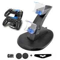 ps4 game controller charger dual charging port led indicator charging stationdockstand for ps4ps4 slimps4 pro gamepad