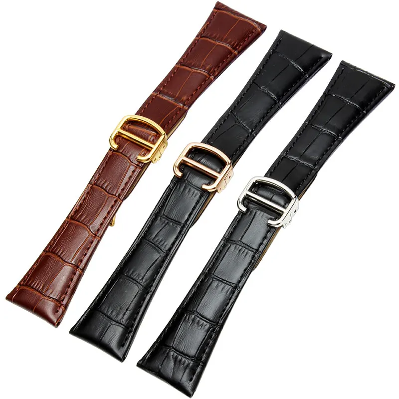 Cowhide strap black brown 20MM 22MM 23MM 24MM 25MM for SOLO TANK W5200005 | W5200027 Наручные часы