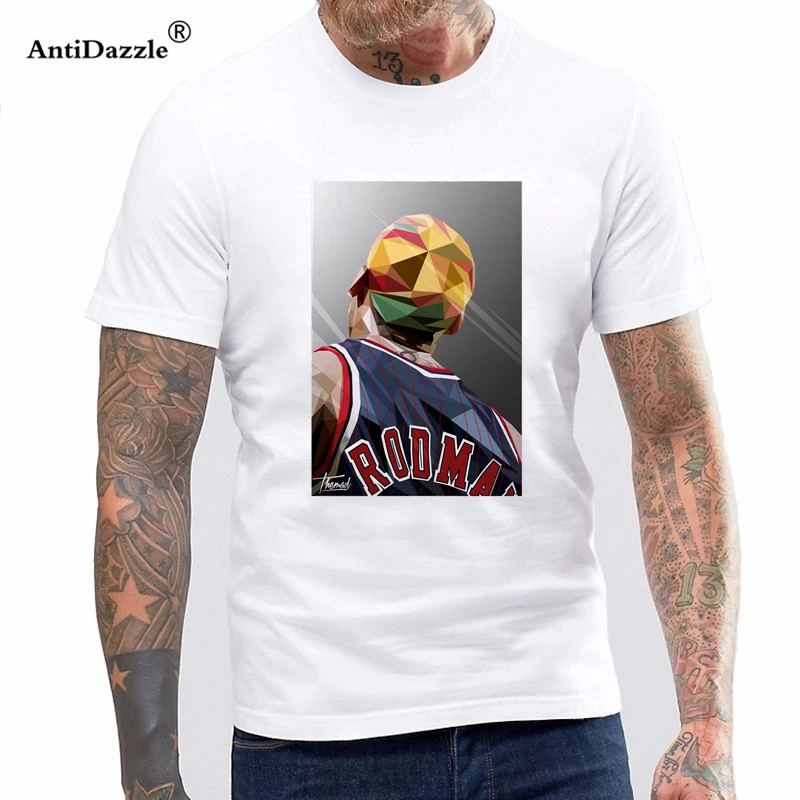 Antidazzle Dennis Rodman Rodzilla WCW борцовка футболка низкая цена круглый вырез Футболка