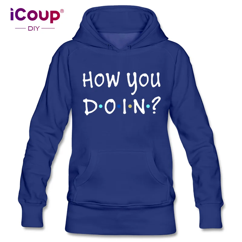 Женский пуловер с капюшоном iCoup How you DOIN|Женские толстовки и свитшоты| |