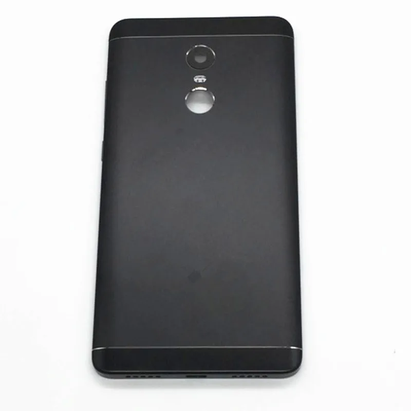 Для Xiaomi Redmi Note 4 Global батарея задняя крышка Задняя Дверь Корпус+ боковой ключ карты лоток держатель Замена Ремонт Запчасти - Цвет: Black