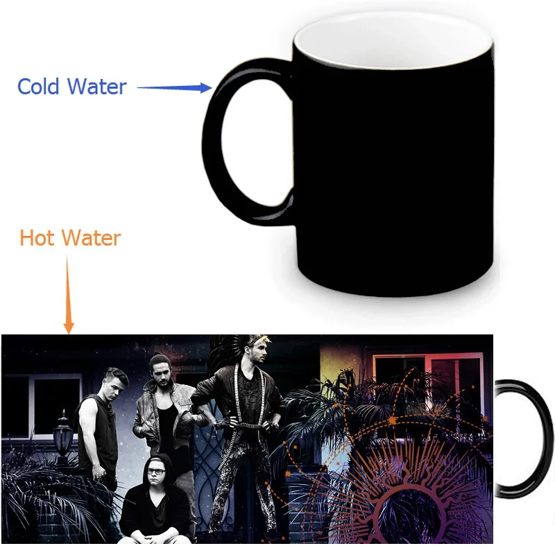 Термочувствительные кружки для кофе молока чая 350 мл/12 унций|morphing mug|heat sensitive colorheat