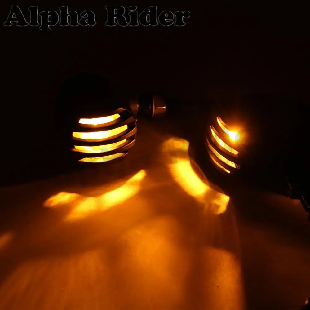 Мотоцикл L/R щелевой гриль мигалка поворотники огни для Kawasaki Ninja 250R Suzuki M109R Boss Bobber