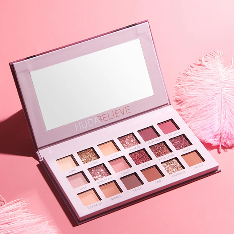 Палитра теней для век Beauty Creations Tease Me пудра водостойкий пигмент глиттер матовые