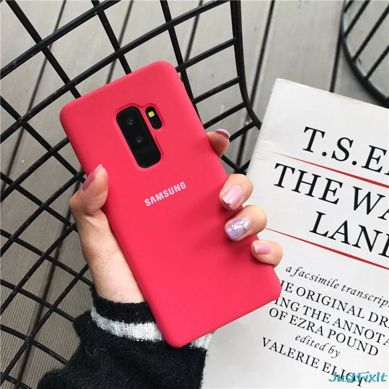 100% оригинальный силиконовый чехол для Samsung Galaxy S9 + PLUS G960F G965F защита от износа 8