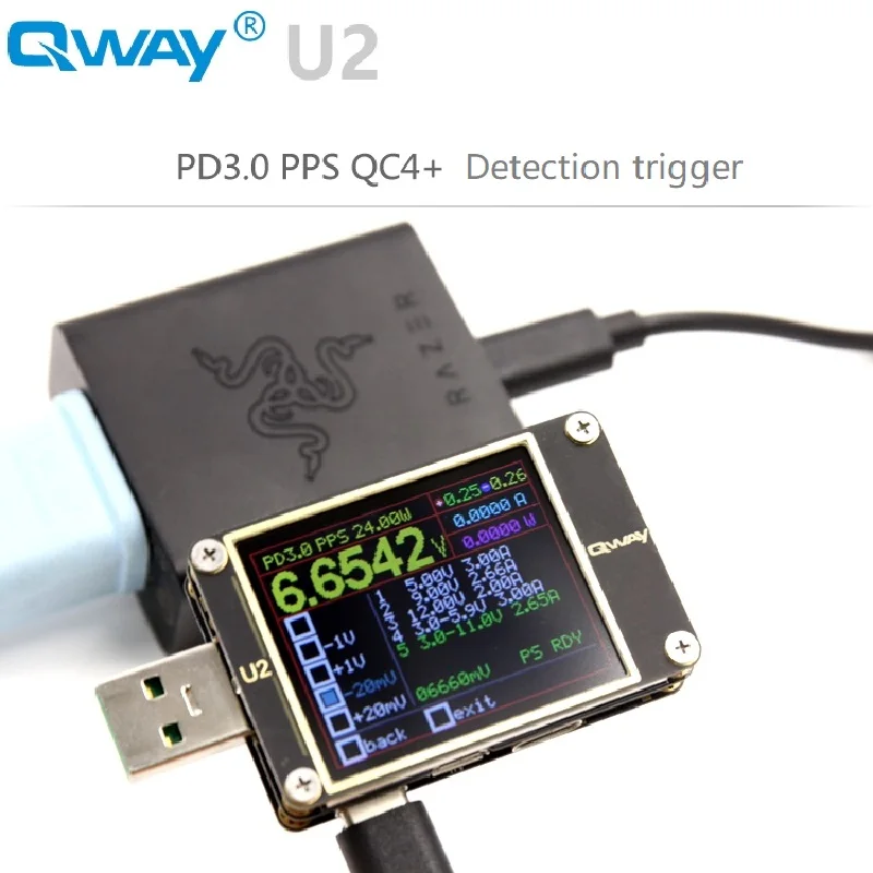 USB тестер QC4 + PD3.0 измеритель тока и напряжения в режиме быстрой зарядки 2 0pps|Крышки