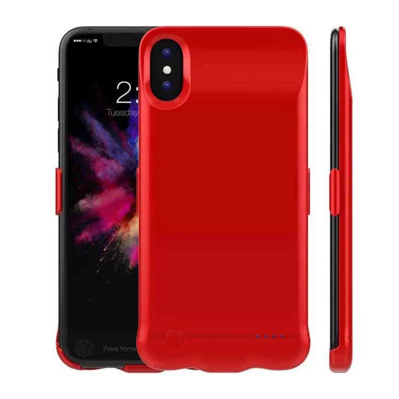 KMAX 5200 mAh аккумулятор банк питания зарядное устройство чехол для iPhone x Внешний блок