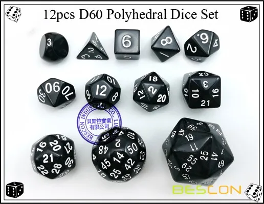 Bescon многогранные кости 100 сторон кости, D100 штампы, 100 сторонний кубик, D100 игровые кубики, 100 сторонний кубик белого цвета