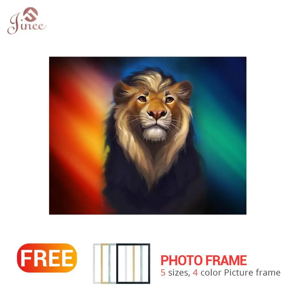 

Fancy Colorful Tiger 5D DIY Diamond Rhinestone Painting Embroidery Full Square Diamond Home Decor Gift Diamond Painting