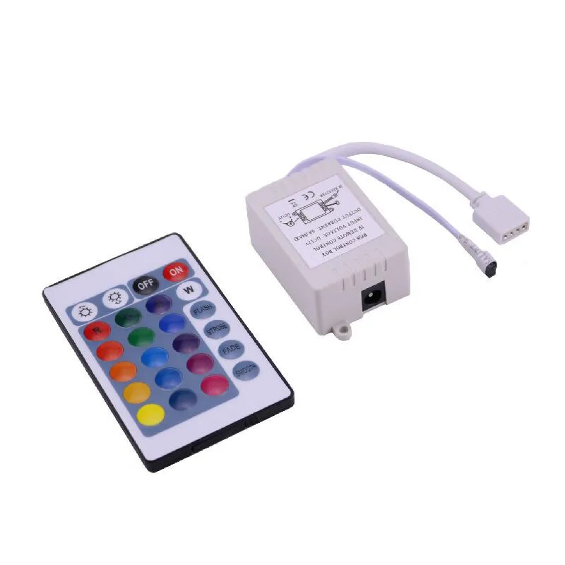 DC 12V RGB Управление 24 кнопочный ИК пульт дистанционного управления 6A для SMD 3528 5050 5630