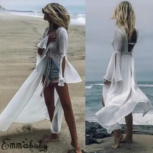 Летнее модное повседневное белое сексуальное рукав-фонарик кружевное Открытое