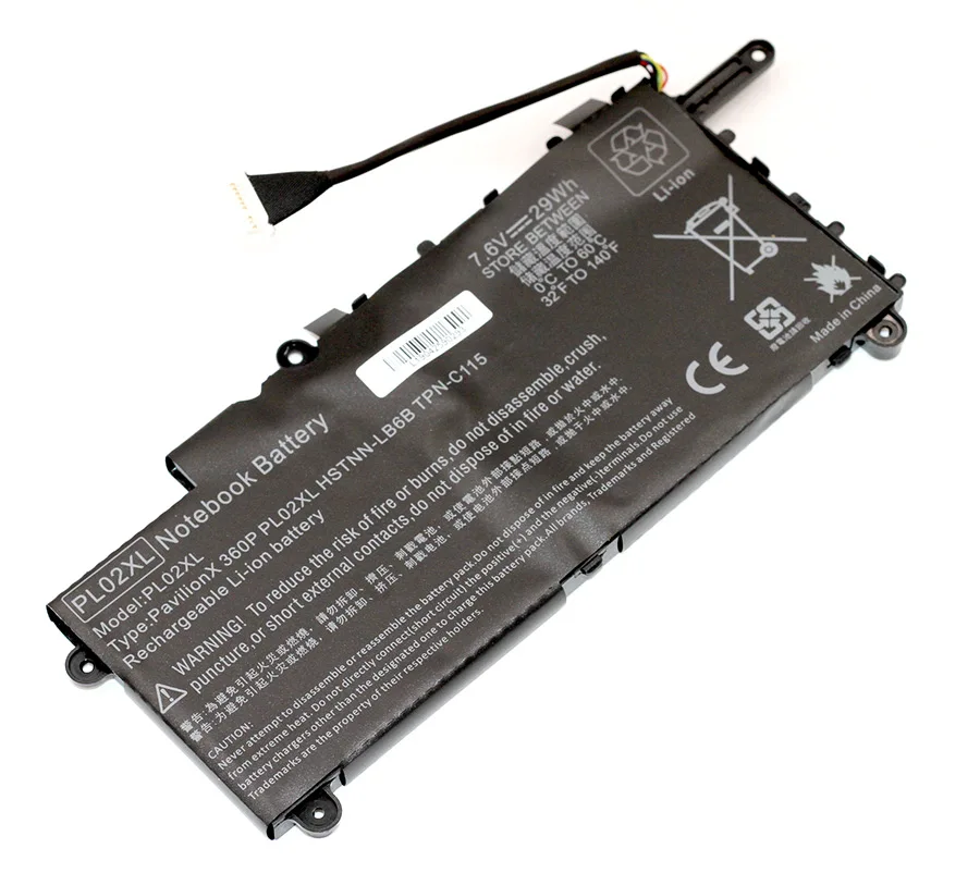 ApexWay 29WH PL02XL 751681 421 HSTNN LB6B DB6B батарея для HP Pavilion 11 n010dx n000snx X360|Аккумуляторы ноутбуков|